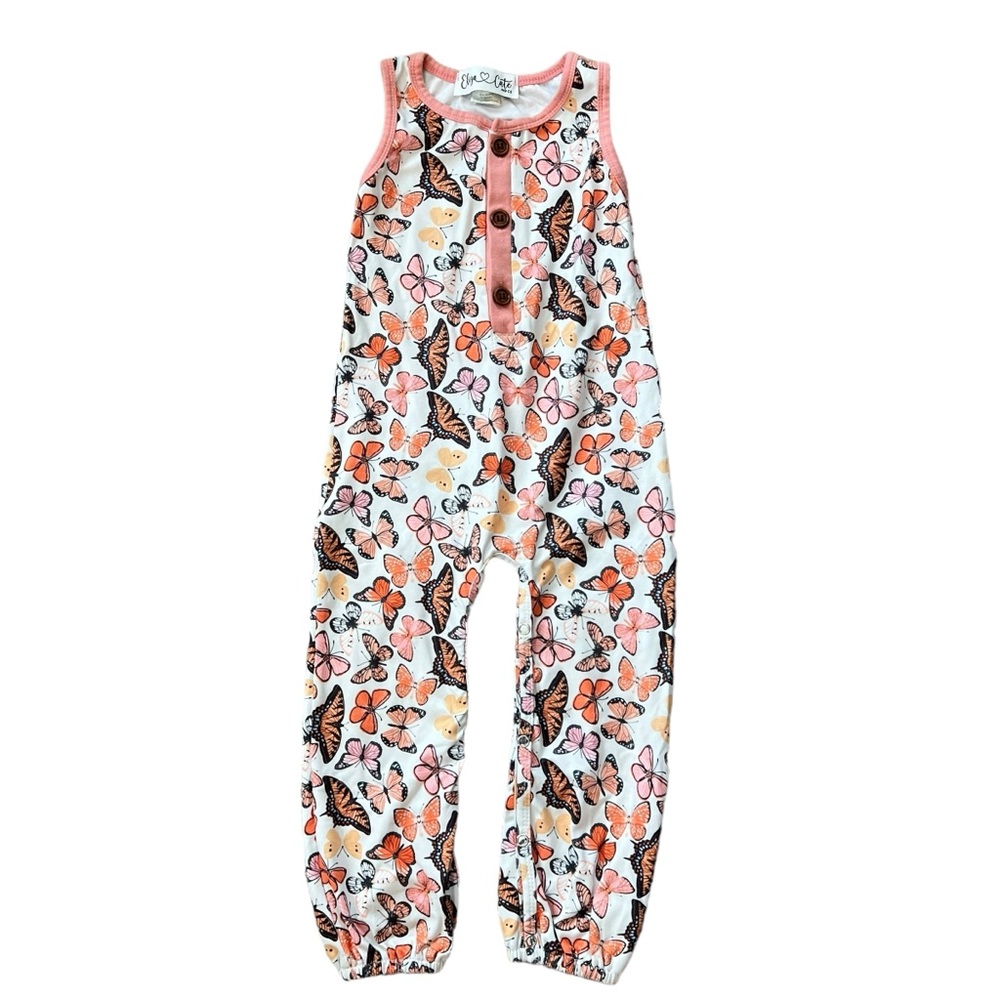Eliza Cate and Co. Butterfly Romper Size 2T